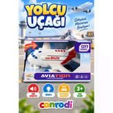Pilli Işıklı Ve Sesli Uçak Oyuncak 25 Cm