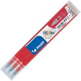 Pilot Frixion Kalemlere Uyumlu Kırmızı 0.7 mm 3'lü Refil Uçan Kalem