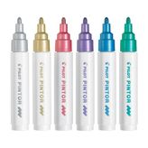 Pilot Pintor-M-6 Color Marker Kalem Seti 6 Renk Metalik