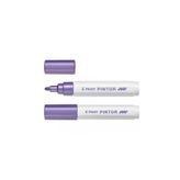 Pilot Pintor Pigment Marker, Metalik Mor, Kumaş, Ahşap, Porselen Kalemi, 2-3mm Yuvarlak Uç