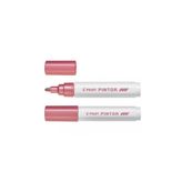 Pilot Pintor Pigment Marker, Metalik Pembe, Kumaş, Ahşap, Porselen Kalemi, 2-3mm Yuvarlak Uç