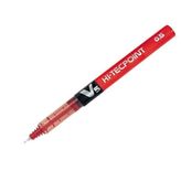 Pilot V5 Hi-Tecpoint Kırmızı Mürekkepli Kalem