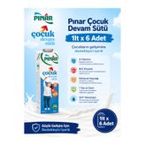 Pınar Çocuk Devam Sütü 1lt x 6 Adet