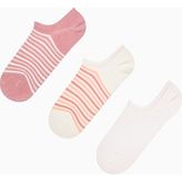Pinky Striped 3lü Sneaker Çorap