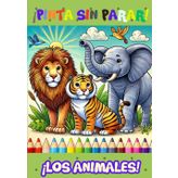 ¡Pinta sin parar!: El libro de colorear los animales