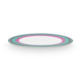 PIP STUDIO Chique 28 CM Pembe Yeşil Çizgili Tabak