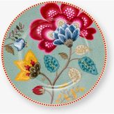 Pip Studio Fantasy Blooming Tales Mavi Porselen Pasta Tabağı 17 cm Çiçek Desenli Modern Tasarım