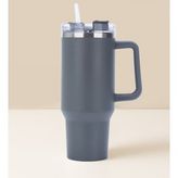 Pipetli Çelik Termos (Gri)