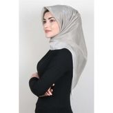 PİRAMİT Kehribar Simli Eşarp 3009-19 Taş