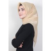 PİRAMİT Kehribar Simli Eşarp 4009-4 Gold