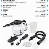 PiranTech CB-902 1500 W Buharlı Temizleyici