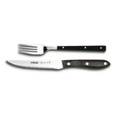 Pirge 12 cm Biftek Bıçağı Çatal Seti