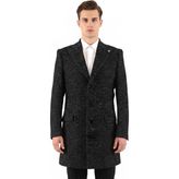 Piserro Erkek Slim Fit Kaban - 48 - Mavi