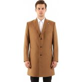 Piserro Erkek Slim Fit Kaban - 48 - Taba