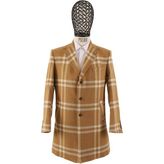 Piserro Erkek Slim Fit Kaban - 50 - Taba