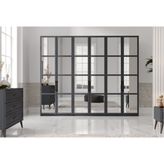 Pita Grey 6 Kapılı Gardırop - Antrasit