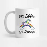 Pixxa 49% Editor 51% Unicorn Kupa Bardak