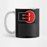 Pixxa Eff - Electronic Frontier Foundation T-Shirt Black Binary Kupa Bardak