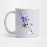 Pixxa Lilac Flower Twig Kupa Bardak