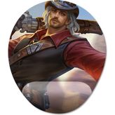 Pixxa Model -1 Oval Mobile Legends Clint Bilek Destekli Mouse Pad