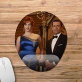 Pixxa Model -4 Oval Mad Men Bilek Destekli Mouse Pad