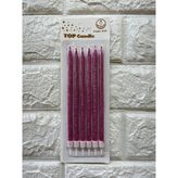 Piyop 6li Simli Pasta Mumu Pembe 17 cm