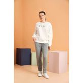 Pjs Xoxo Kadın Baskılı Uzun Kollu Sweatshirt Çizgili Eşofman Takım
