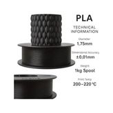 Pla+ Filament 1.75MM 1 kg - Siyah - Option-1