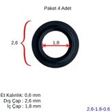 Plakalı Eşanjör Oring Conta Seti (4 Ad.) 26*18*0,6