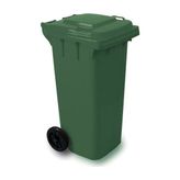 Plastico 120 Lt Yeşil Çöp Konteyneri