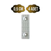 Plastik Beyaz Baza Papuç Dolap Ve Mobilya Ayağı(Beyaz)(Boy:5cm En:1,5Cm Yük:0,5Cm) Beyaz Beyaz - 4 Adet