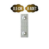 Plastik Beyaz Baza Papuç Dolap Ve Mobilya Ayağı(Beyaz)(Boy:5cm En:1,5Cm Yük:0,5Cm) Beyaz Beyaz - 8 Adet