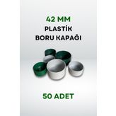 Plastik Boru Kapağı 42 Mm (50 Adet)
