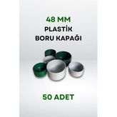 Plastik Boru Kapağı 48 Mm (50 Adet)