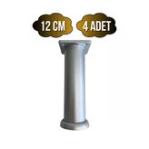 Plastik Gümüş Ayarlı Ayak Mobilya Masa Ve Dolap Ayağı(12Cm - 15Cm)(Gümüş - Gri) Gümüş 12Cm 12Cm - 4 Adet