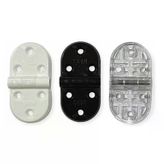 Plastik Oval Menteşe 7Cm - 2 Adet