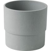 Plastik saksı, gri, 12 cm