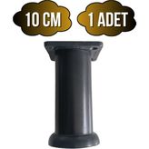 Plastik Siyah Ayarlanabilir Ayak Masa Dolap ve Mobilya AYAĞI(SİYAH)(10CM - 12CM - 15CM) - 10cm - 1 ADET