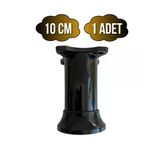 Plastik Siyah Ayarlanabilir Ayak Masa Dolap Ve Mobilya Ayağı(Siyah)(6Cm - 10Cm) Siyah 10Cm Siyah - 10Cm - 1 Adet