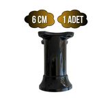 Plastik Siyah Ayarlanabilir Ayak Masa Dolap Ve Mobilya Ayağı(Siyah)(6Cm - 10Cm) Siyah 6Cm Siyah - 6Cm - 1 Adet