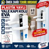 Plastik Yaylı Yale Kapı Kolu (Beyaz)