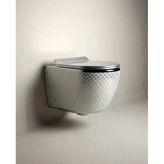 Platin Geometrik Kanalsız Asma Klozet