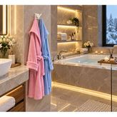 Platin White Çiftli Bornozluk Acar Ks8008