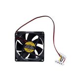 Platoon 9 cm 12 Volt Fan 12 Volt 9 cm Molex Fan - Siyah