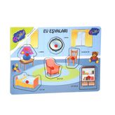 Playwood Ahşap Tutmalı Ev Eşyaları Puzzle