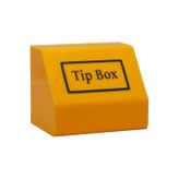 Pleksi Tip Box - Bahşiş Kutusu (Large, Sarı)
