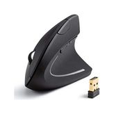 Plentiful Kablosuz Dikey Mouse Wireless 800/1200/1600 Dpi Pilli - Siyah