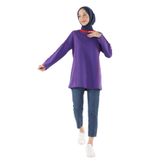 PLISTRE 2229_Şardonlu Karyoka Dikişli Basic Tesettür Sweatshirt