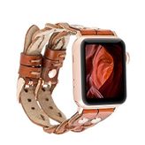 PLM Apple Watch Kordon York Çift Tur Taba Deri RST2EF