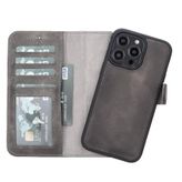 Plm VS4EF Apple iPhone 14 Pro Max Uyumlu Deri Cüzdanlı Kılıf